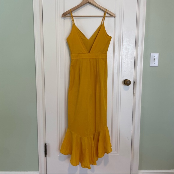 Lovers + Friends Bridget Midi Dress in Sunflower Yellow Size XS - Picture 8 of 9